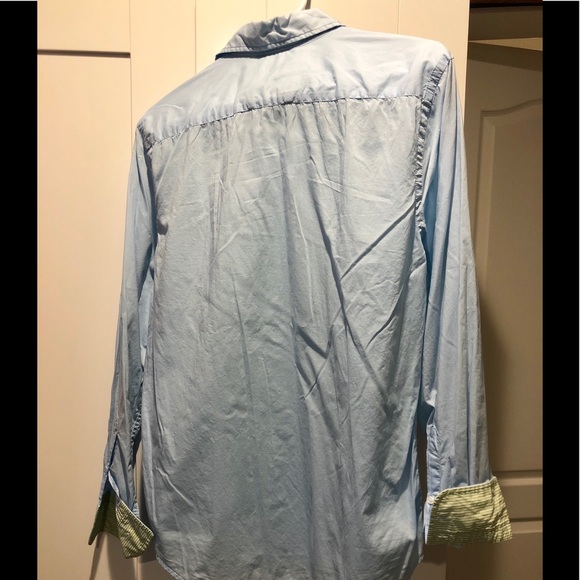 Express light blue button long sleeve shirt, S - Picture 4 of 4